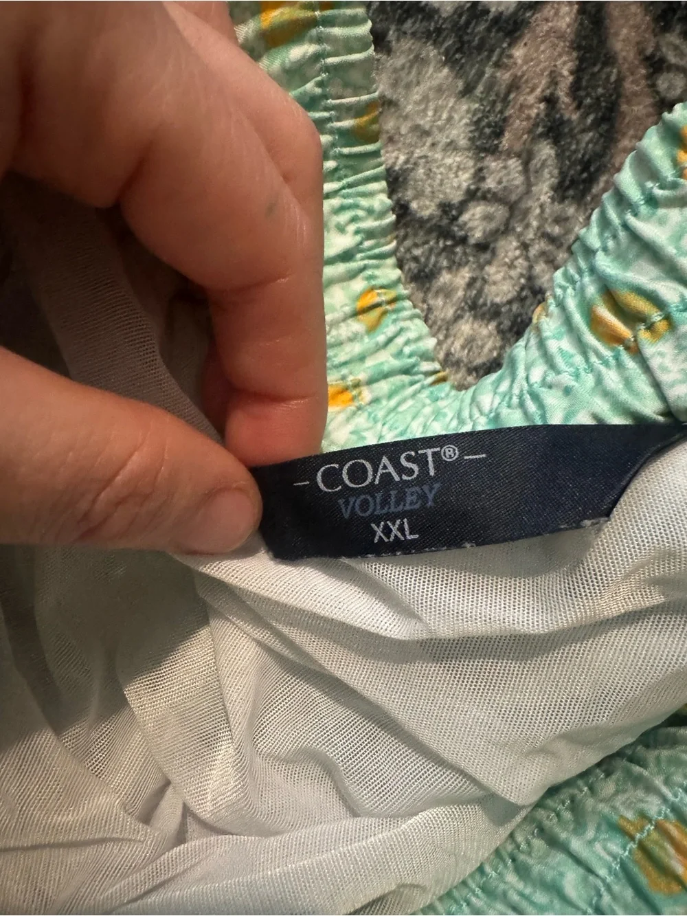 Men’s Coast Volley XXL Swim Trunks Beer Print